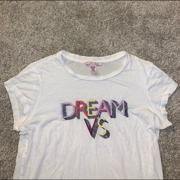 Victoria Secret Dream VS White Multicolor Shirt size XS - Picture 5 of 9